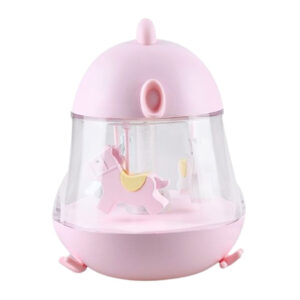 Lamp with Carousel and Music - Pink