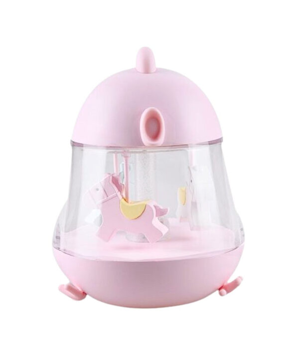 Lamp with Carousel and Music – Pink