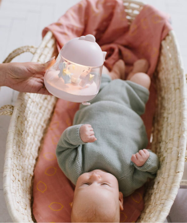 Lamp with Carousel and Music – Pink