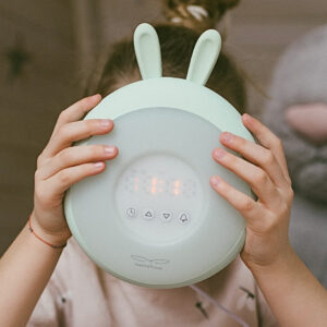 Rabbit Lamp with Alarm Clock – Green
