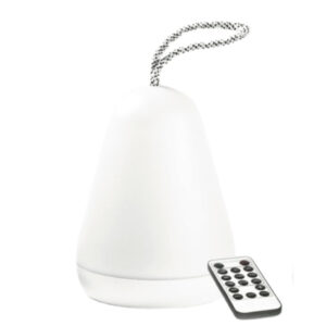 Lantern Lamp with Remote - White