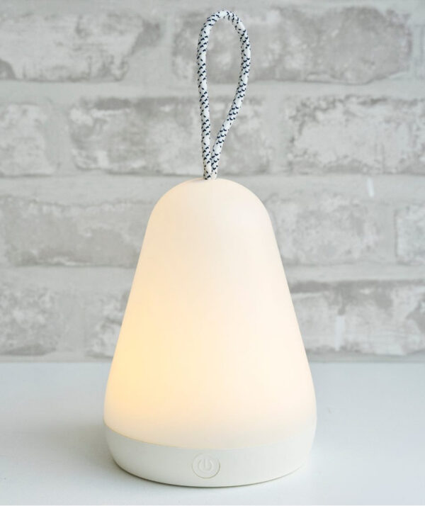 Lantern Lamp with Remote – White