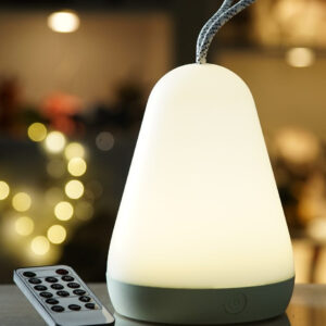 Lantern Lamp with Remote – White