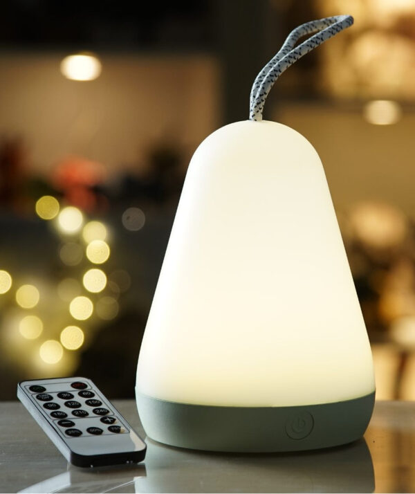 Lantern Lamp with Remote – White