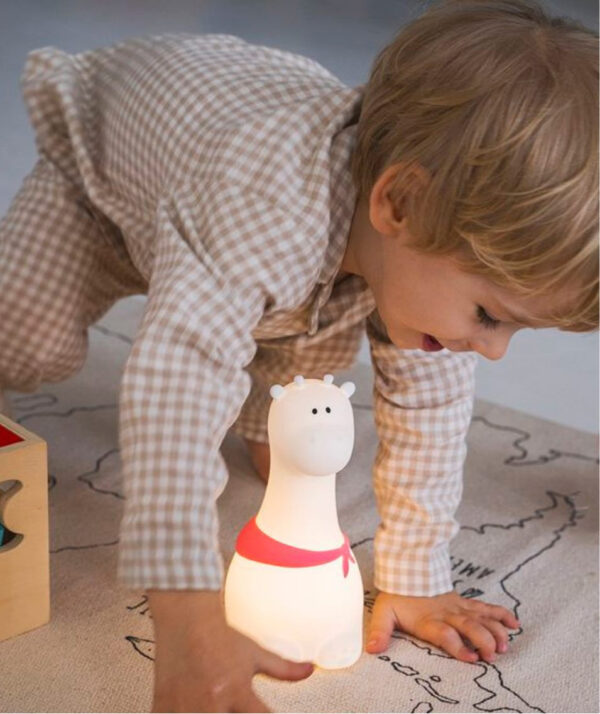 Giraffe Silicone Lamp – White