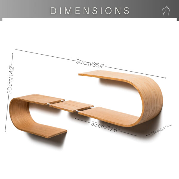 Floating Wooden Wall Shelf – Luno
