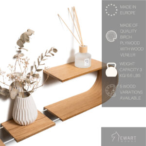 Floating Wooden Wall Shelf – Luno