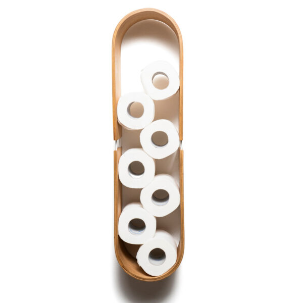 Floating Wooden Wall Shelf – Oval