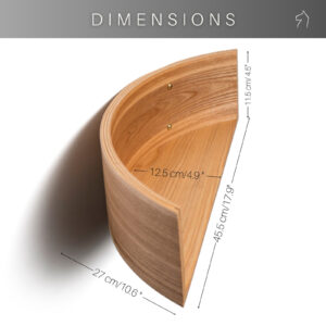 Floating Wooden Wall Shelf – Pie