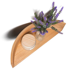 Floating Wooden Wall Shelf – Pie