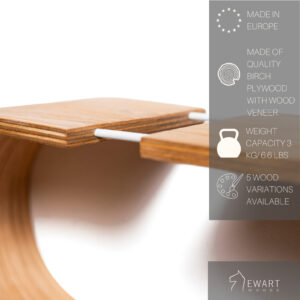 Floating Wooden Wall Shelf – Snake