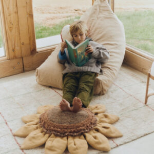 Sunflower Floor Cushion – Cotton, 90 cm