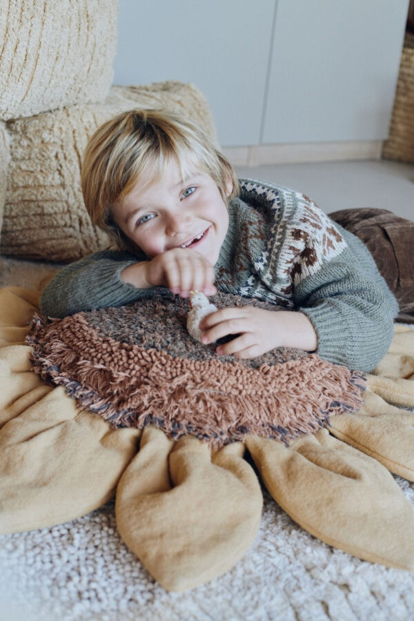 Sunflower Floor Cushion – Cotton, 90 cm