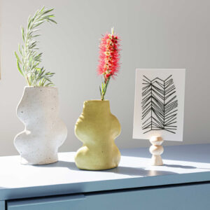 Fluxo Ceramic Vase Medium – White
