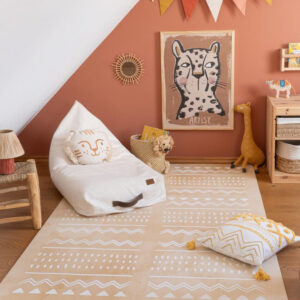 Boho Foam Puzzle Playmat – Sand, 120 × 180 cm