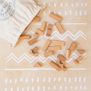 Boho Foam Puzzle Playmat – Sand, 120 × 180 cm