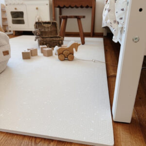 Foam Puzzle Playmat – Spots Cashmere, 120 × 180 cm