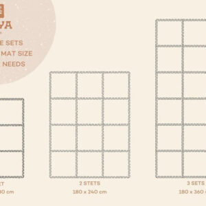 Foam Puzzle Playmat – Vintage Beige, 120 × 180 cm