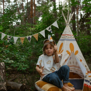 Cotton Pennant Garland – Native Vibe, 2.2 m