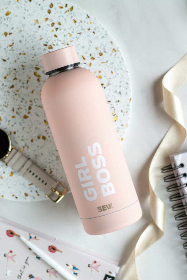 Water Bottle / Thermos – Girl Boss – 500 ml, Stainless Steel