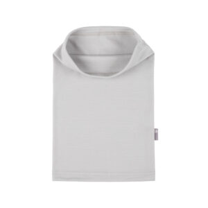 Grey Single-Layer Merino Wool Tube Scarf