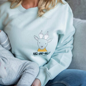 Ho-Ho-Ho Oversized Christmas Sweatshirt