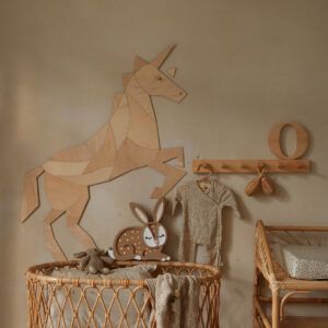Horse & Unicorn Origami Wall Decoration – Plywood