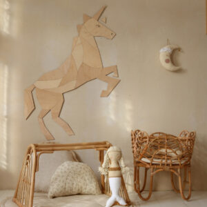 Horse & Unicorn Origami Wall Decoration – Plywood