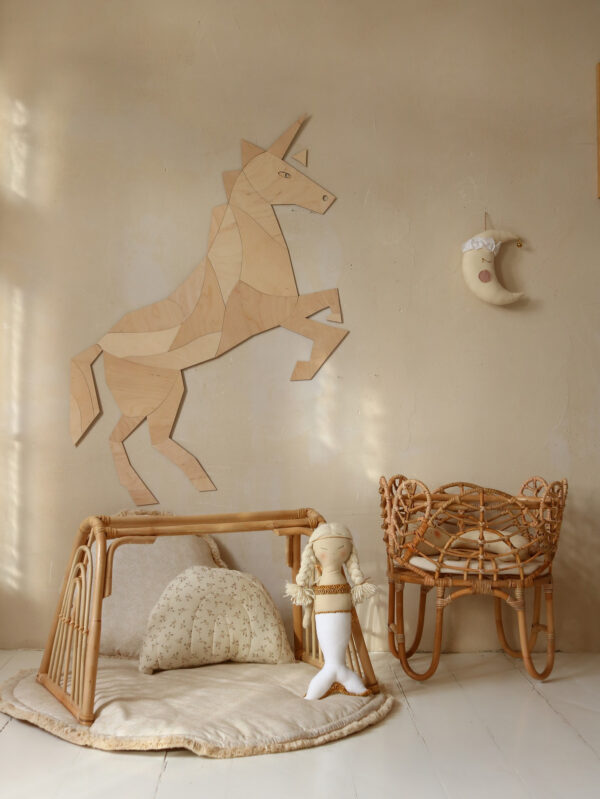 Horse & Unicorn Origami Wall Decoration – Plywood