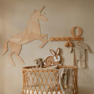 Horse & Unicorn Origami Wall Decoration – Plywood