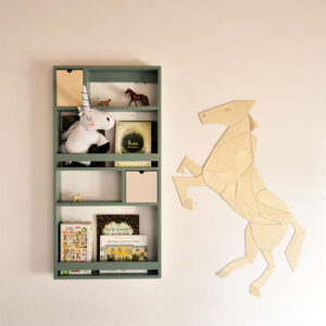 Horse & Unicorn Origami Wall Decoration – Plywood
