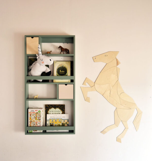 Horse & Unicorn Origami Wall Decoration – Plywood