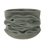 Khaki Green Single-Layer Merino Wool Tube Scarf