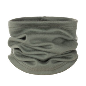 Khaki Green Single-Layer Merino Wool Tube Scarf