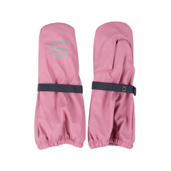 Kids’ Fleece-Lined Rain Mittens – Pink