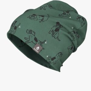 Kids Hat-Beanie For Autumn And Spring KLAUS – Green Dogs