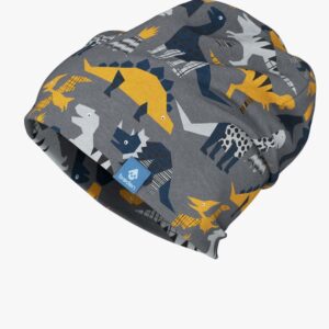 Kids Hat-Beanie For Autumn And Spring KLAUS - Dinosaurs