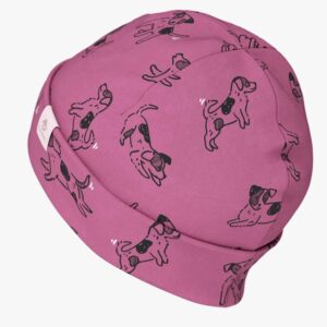 Kids Hat-Beanie For Autumn And Spring KLAUS – Pink Dogs