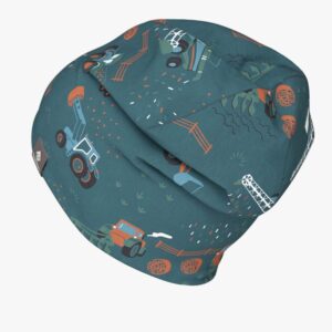 Kids Merino Hat Beanie For Autumn And Spring METTE - Tractors
