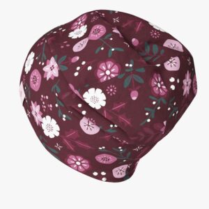 Kids Merino Hat Beanie For Autumn And Spring METTE - Winter Flowers