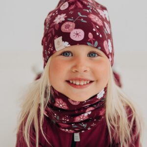 Kids Merino Hat Beanie For Autumn And Spring METTE – Winter Flowers