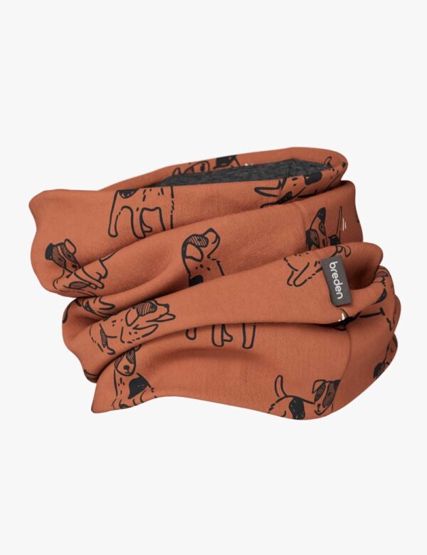 Kids Merino Neck Tube MOKKA – Copper Dogs