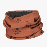 Kids Merino Neck Tube MOKKA - Copper Dogs