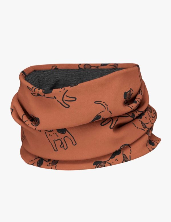 Kids Merino Neck Tube MOKKA – Copper Dogs