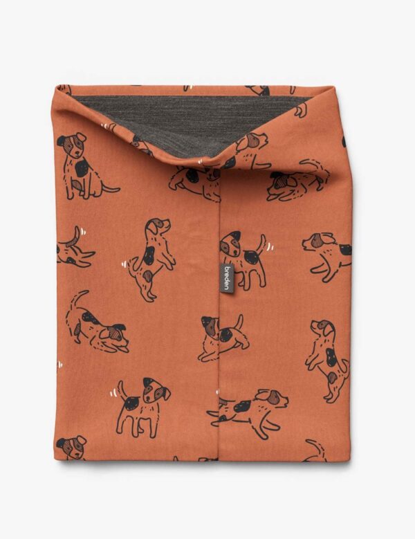 Kids Merino Neck Tube MOKKA – Copper Dogs