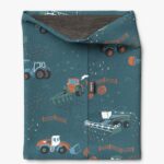 Kids Merino Neck Tube MOKKA - Tractors