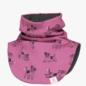Kids Merino Neck Warmer MIKEL – Pink Dogs