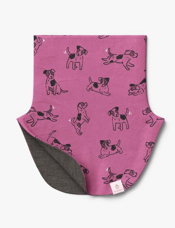 Kids Merino Neck Warmer MIKEL – Pink Dogs