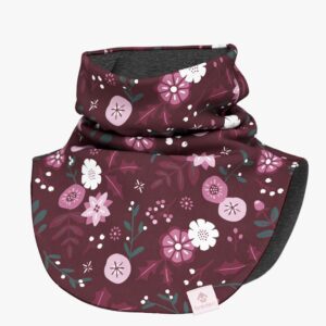 Kids Merino Neck Warmer MIKEL – Winter Flowers