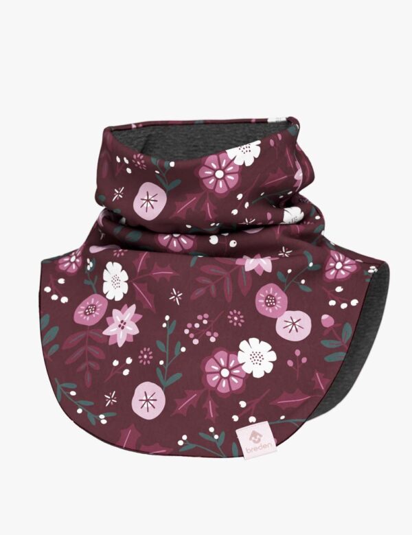 Kids Merino Neck Warmer MIKEL – Winter Flowers